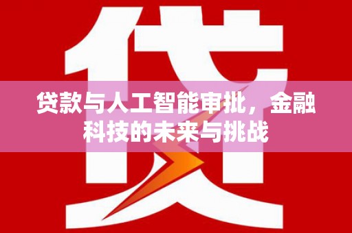 天柱贷款与人工智能审批，金融科技的未来与挑战