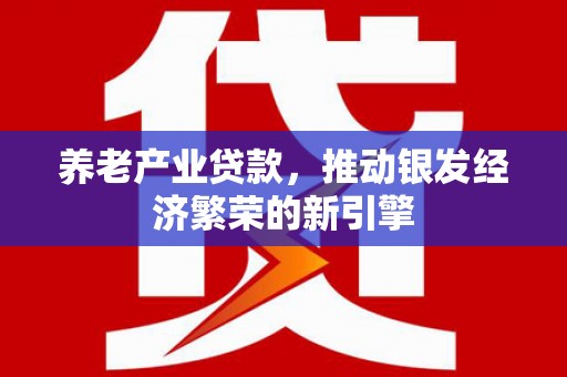 天柱养老产业贷款，推动银发经济繁荣的新引擎