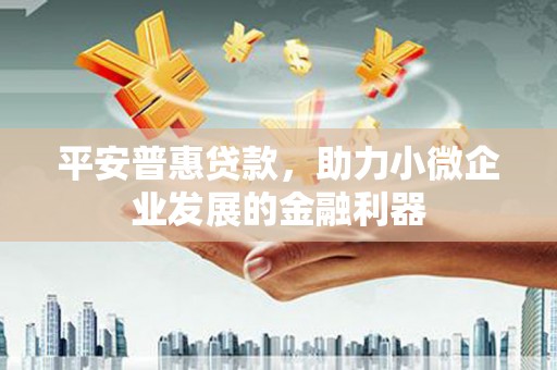 天柱平安普惠贷款，助力小微企业发展的金融利器